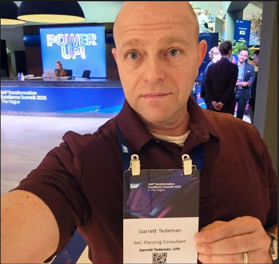 Garrett Tedeman at SAP Transformation Excellence Summit 2025