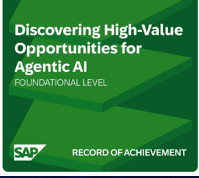 SAP record of achievement: Discovering High-Value Opportunities for Agentic AI